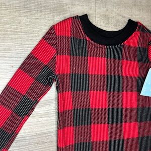 Kids thermal long sleeve Plaid Print 18M cozy layers for baby limited warmer